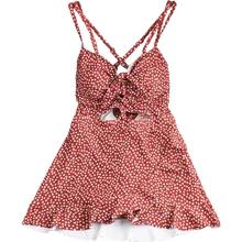 Бандажное женское купальное платье с принтом, цельное пляжное платье для плавания, летний сексуальный купальный костюм, купальные костюмы, купальники для женщин