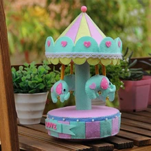 Felt DIY Package Rotary Elephant font b Music b font font b Box b font Non
