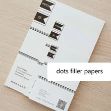 

standard size 6 holes loose-leaf notebook refill A5 A6 A7 hardiron daily memos spiral lattice page filler papers