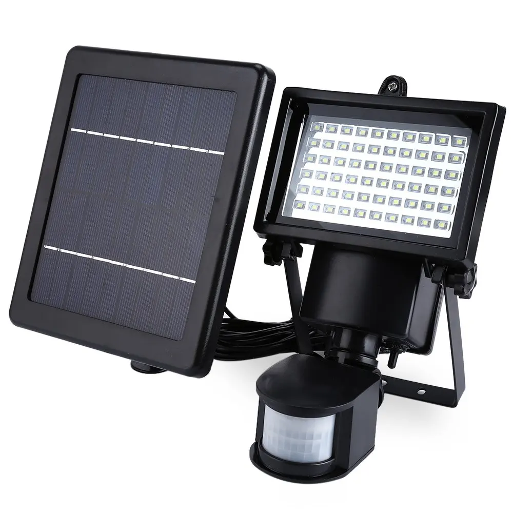 Online Shop 60 LED Camping Light Super Bright Waterproof Sensor Solar Powered PIR Motion Detector Door Wall Lamp Security
