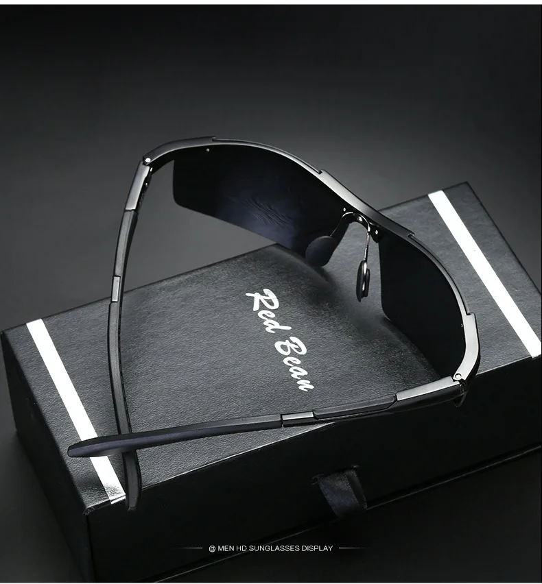 Ширина-150 сплав магния и алюминия мужские поляризованные солнцезащитные очки мужские брендовые дизайнерские классические водительские очки UV400 спортивные солнцезащитные очки