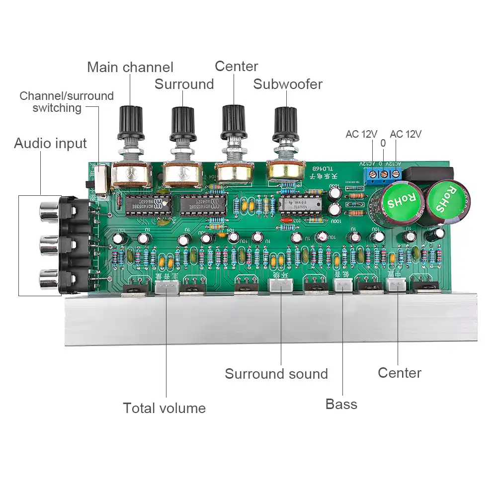 amplifier for 5.1 channel speakers