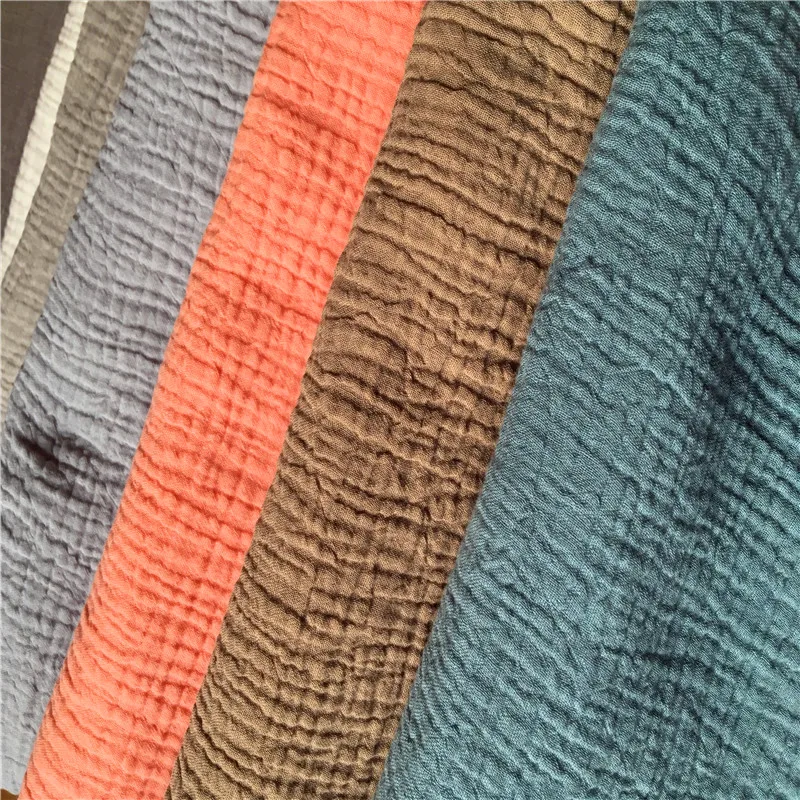 Натуральный хлопок двойная Марля мягкая ткань 135 см 53 ''ширина 140 gsm детское одеяло швейная ткань 100 метров CD03A