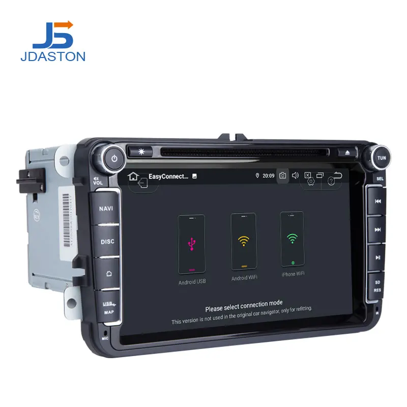Discount JDASTON 8 Inch Android 9.0 Car DVD Player For VW Volkswagen POLO PASSAT Golf Multimedia player Octa Cores Radio GPS Navigation 3