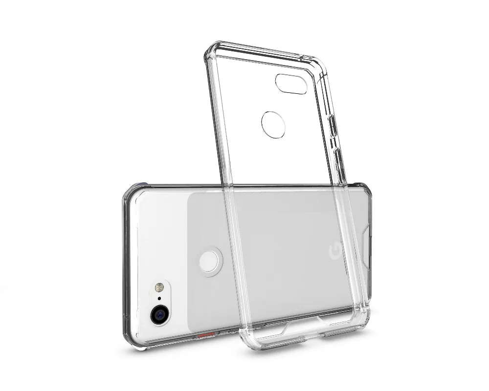 

HYAIZLZ Transparent Case for Google Pixel 3 XL Back Case Frame Protection Armor Bumper Cover for Google pixel 3 xl Case