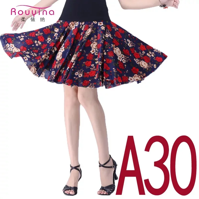2018_midi_tutu_flower_printed_skirt_Skirts_Woman_printed_Summer_plus_size_elastic_girl_Tulle_Skirt_Women_Clothing_dancing_female_11