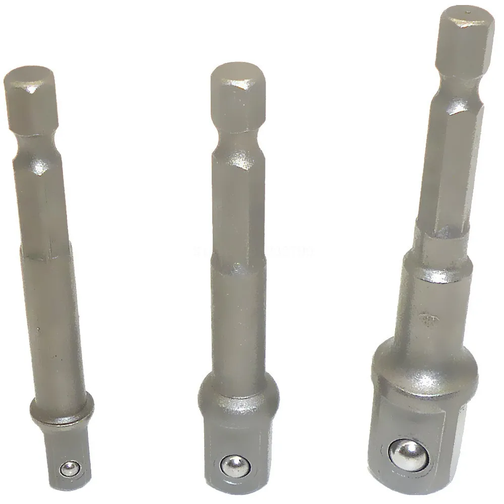 Extension Bar Hex Shank Drive Power Drill Bit Socket Driver Adapter Set