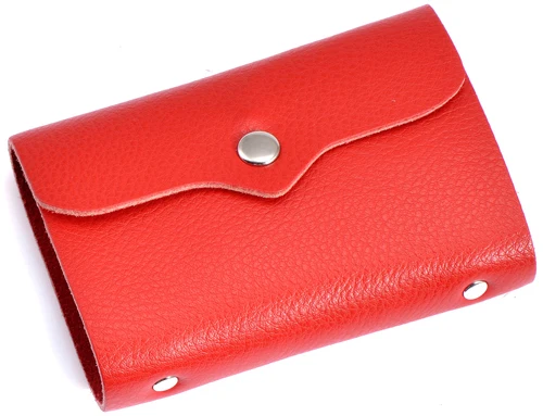 Lomelobo Лидер продаж мужские и женские сумки из спилка для визиток банк кредитные карты и ID держатель сумки HCL319 - Цвет: Red