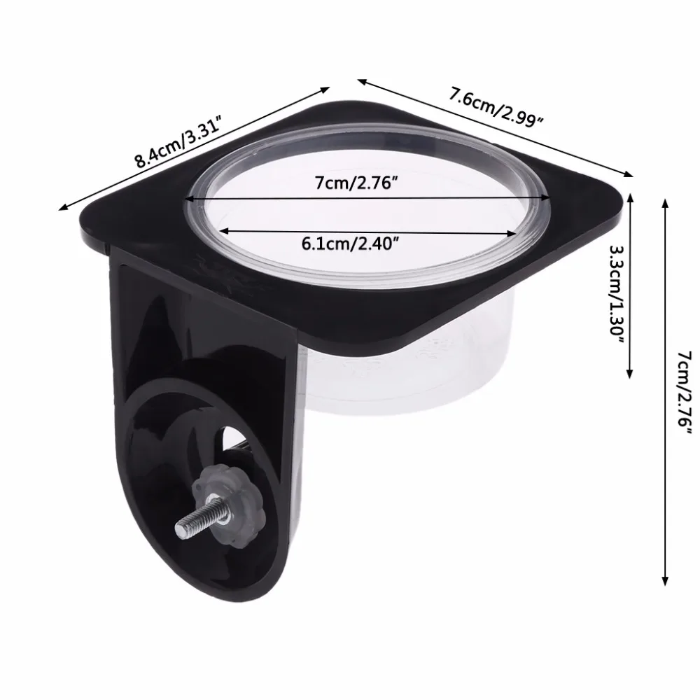 Кормушка для рептилий, одиночная двойная миска для кормления, дозатор для размножения воды, пластиковая миска для кормления, горшок с винтом, присоска C42