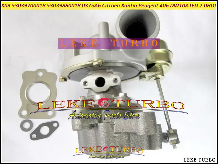 K03 53039700018 53039880018 0375A6 0375E4 9632427880 3750000 18 Turbo для CITROËN xantia; для peugeot 406 1998 DW10ATED 2.0L HDI