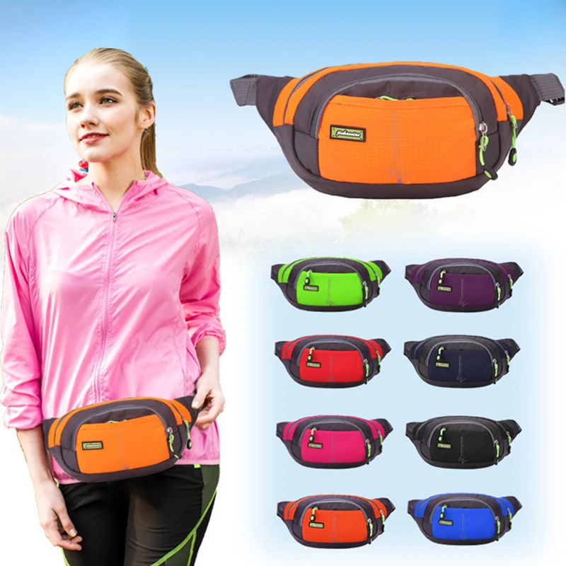 

New Arrive Unisex Casual Fanny Pack Water Resistant Durable Nylon Waist Bag Large Capacity Travel Portable Lightweight Belt Bag