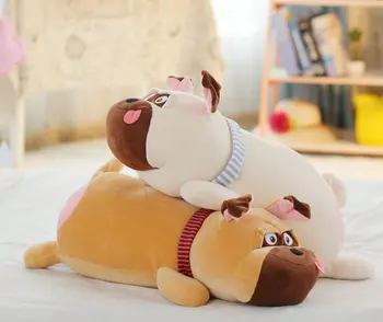 

1pc 55cm love heart bun dog plush doll soft hold pillow stuffed toy infant children baby gift