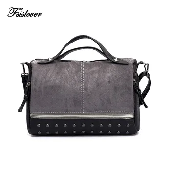 

Bags for women 2019 Fashion Female Shoulder Bag Nubuck Leather women handbag Vintage Messenger Bag Motorcycle Crossbody Bags