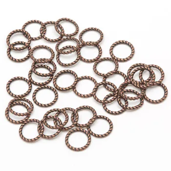 

60pcs/lot 8mm Twist-Ring Jewelry Making Charm Link Rings Findings For Necklace/Bracelet DIY Accessories For Jewelry Women Men