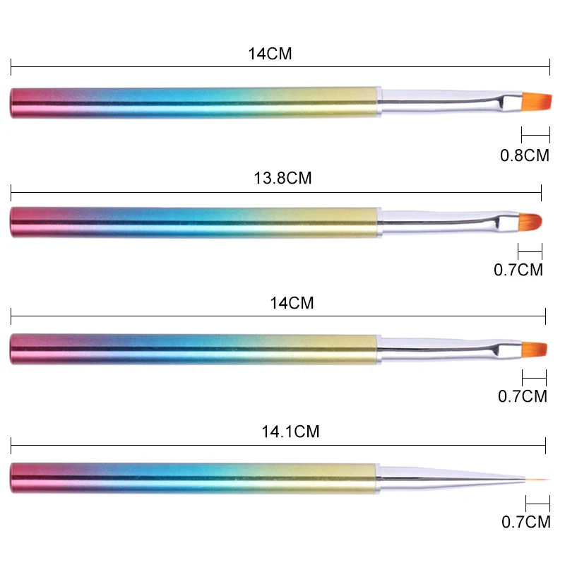 1 шт. УФ-гель для рисования раскрашивающая ручка градиентная ручка щеточки для ногтей лайнер акриловый маникюр инструменты для нейл-арта доступны 8 моделей