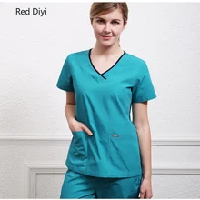 Хирургическое платье для уборки медицинский костюм летняя дышащая хлопковая форма медсестры-санитарки топы и брюки