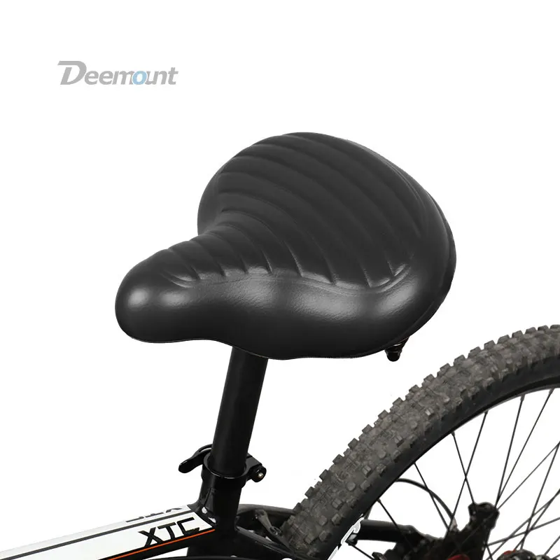 

Deemount Bicycle Saddle Excel in Shock Reduction Sturdy Built Extra Thick Extra wide PU Silicone Foam Seat Comfy Durable Use