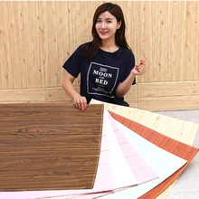 DIY деревянная 3D Наклейка на стену для гостиной домашний декор PE пена водонепроницаемое покрытие для стен обои для ТВ фон 3D наклейка s