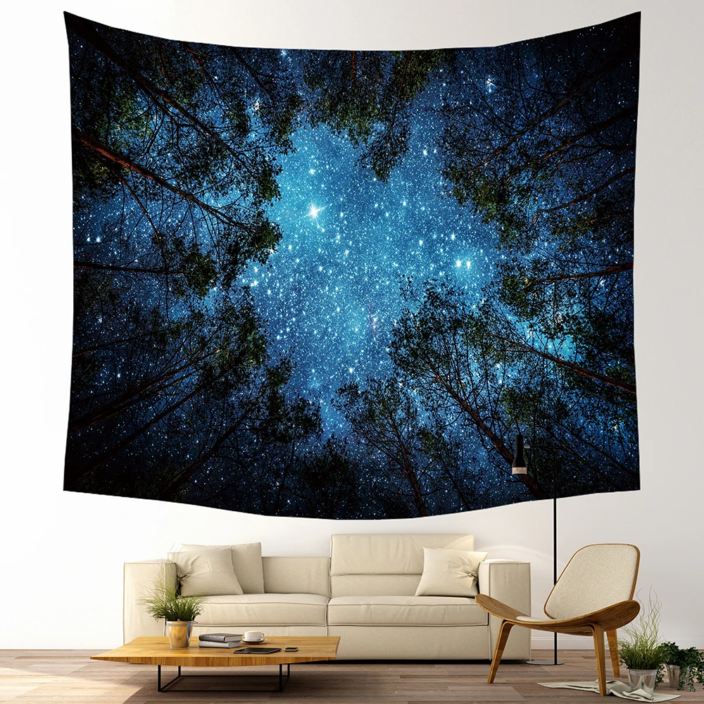Online Dekorative Mandala Wald Wandbehang Tapisserie Böhmischen Macrame Wand Kunst Decke Wohnkultur Multicolor Schlafzimmer Blätter Yoga Matte