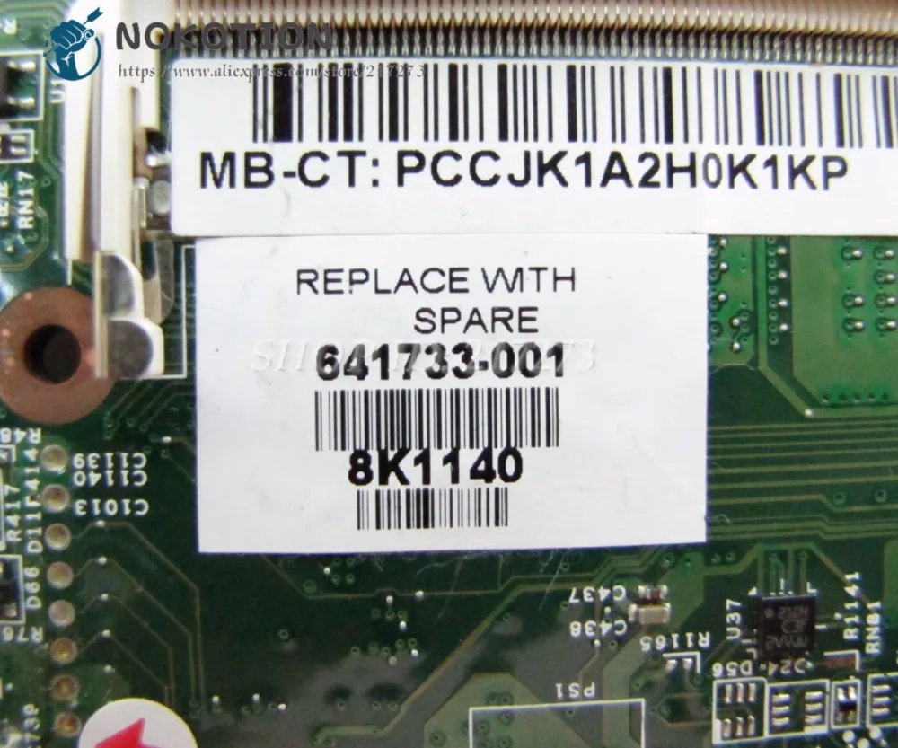 NOKOTION для hp 6360 т 6360B Материнская плата ноутбука HM65 UMA DDR3 48.4KT01.021 655561-001 641734-001 643216- 001 641733-001