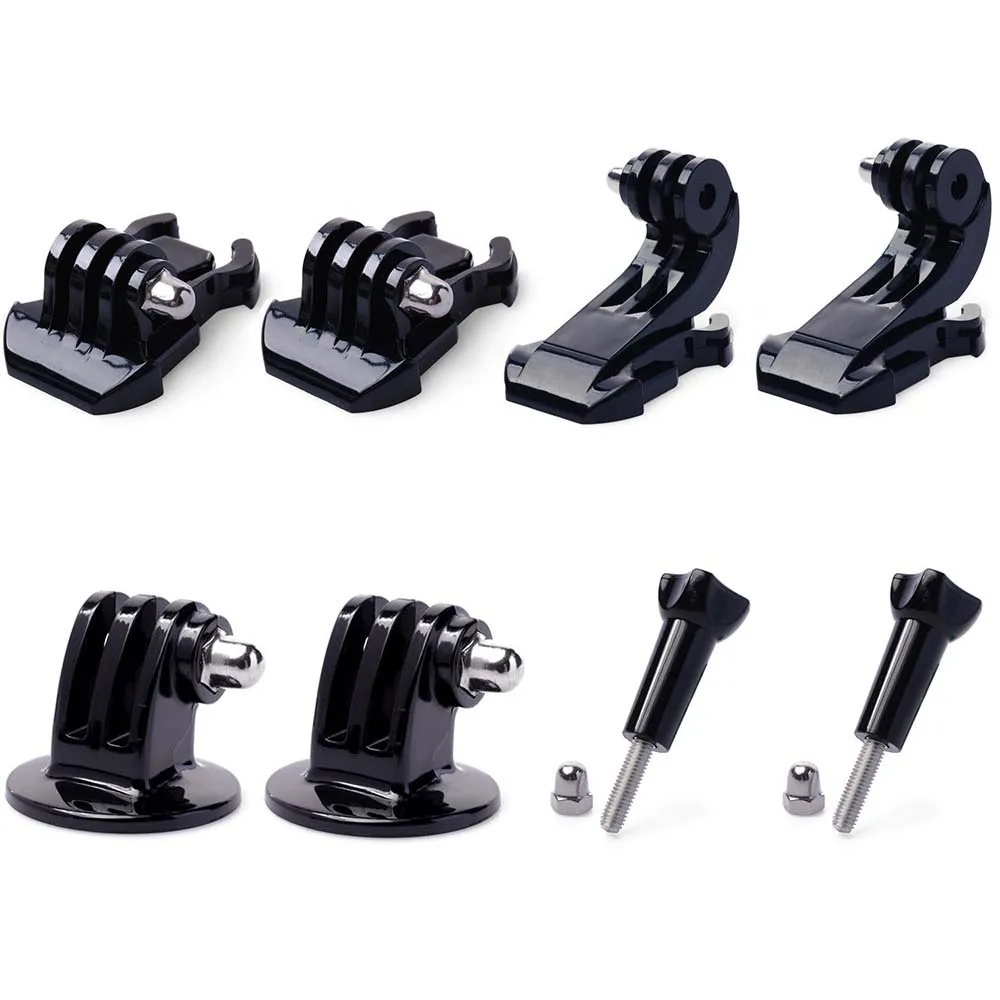 8 In 1 Fibbia Base Mount J-Hook Adattatore Per Treppiede Thumbscrew Per Gopro Hero 12 11 10 9 8 Session, Sjcam Ek7000 Ek5000 Ld4000