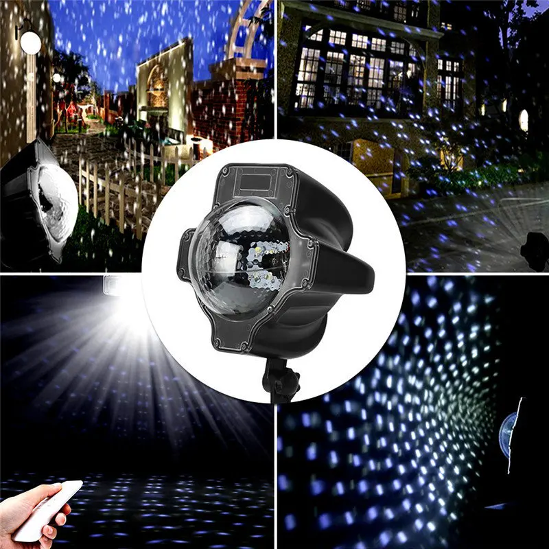 huanjunshi led stage lighting effect waterproof christmas christmas projector snowflakes