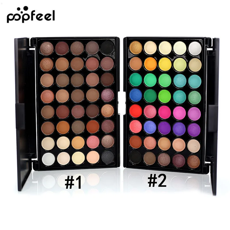

Popfeel Professional 40 colors Pigments Eye Shadow Make Up Glitter Matte Waterproof Makeup Eyeshadow Nude Palette maquiagem