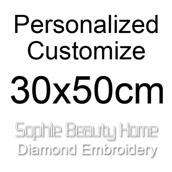 Sophie beauty, сделай сам, полная алмазная живопись, вышивка крестиком, персонализированная на заказ круглый мозаика, квадратная вышивка, фото на заказ, домашнее искусство - Цвет: 30x50cm