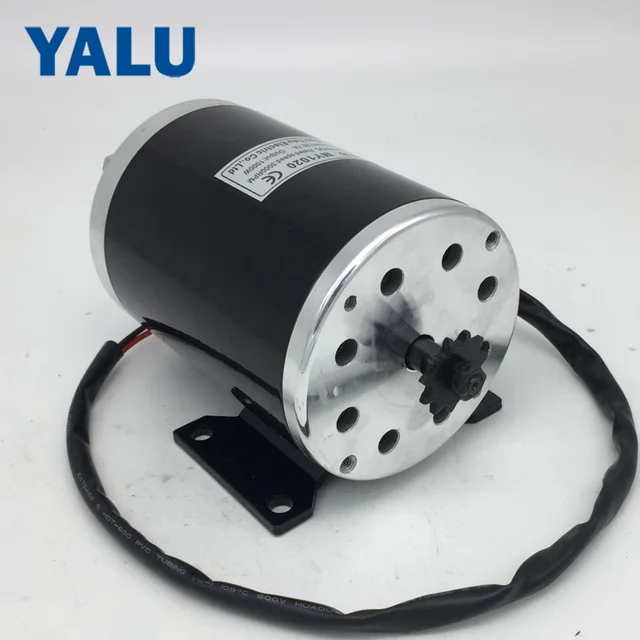 MY1020 1000W 36/48V 3000RPM high speed Reverse Electric Bicycle Scooter Tricycle Bike DIY Parts DC Motor with Mounting bracket 2
