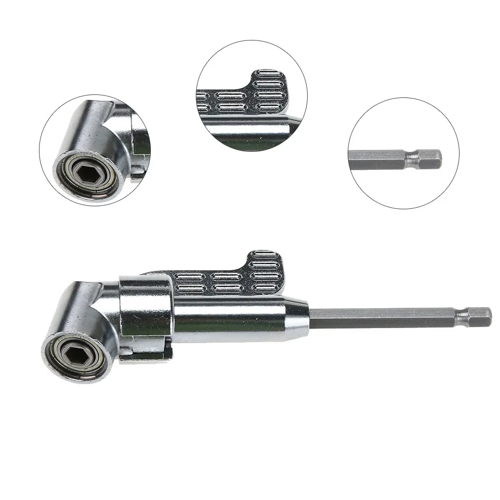 

105 Degree 1/4inch Universal Driver Hex Screwdriver Bit Holder Reception Extension Socket Adapter for Power Drill Tool