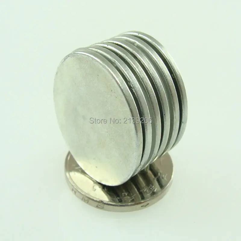 

20PCS disc D25mm*2mm extremely strong power sintered neodymium magnet ndfeb permanent rare earth magnetic fasterners