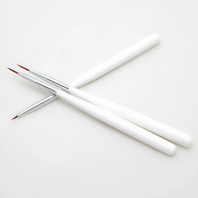 3 шт Французский акриловый Фрезер для ногтей cо шлифовальными художественные кисти, для салонов вкладыш для рисования ручка-кисть инструмент Комплект для украшения с шикарным дизайном