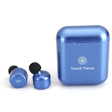 JRGK TWS X3T Wireless Bluetooth 4.2 Headset Earphone wtih Charger Box Bass X1t X2T Upgraded for iPhone Android touch earphone
