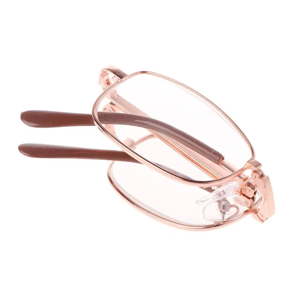 

A40 New Unisex 1PC Folding Metal Reading Glasses +1.00 1.50 2.00 2.50 3.00 3.50 4.00 Diopter + Case Free Shipping