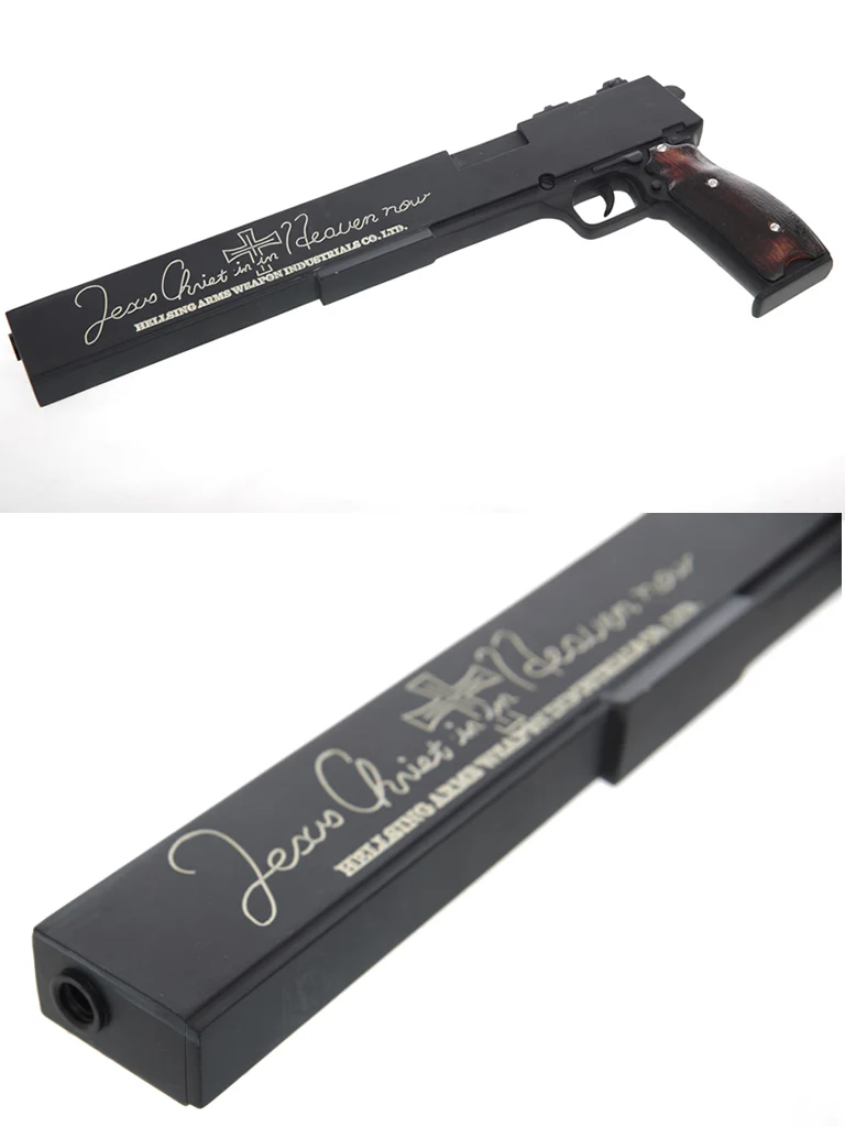 Hellsing Алукард шакал пистолет Косплэй реквизит левой Доры Guns правая рука серебро