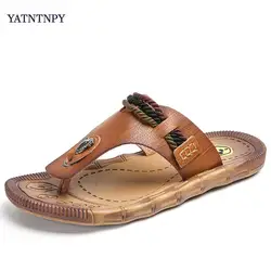 YATNTNPY Модные мужские шлёпанцы для женщин летние пляжные повседневное дышащие туфли оксфорды тапочки на плоской подошве сандалии д