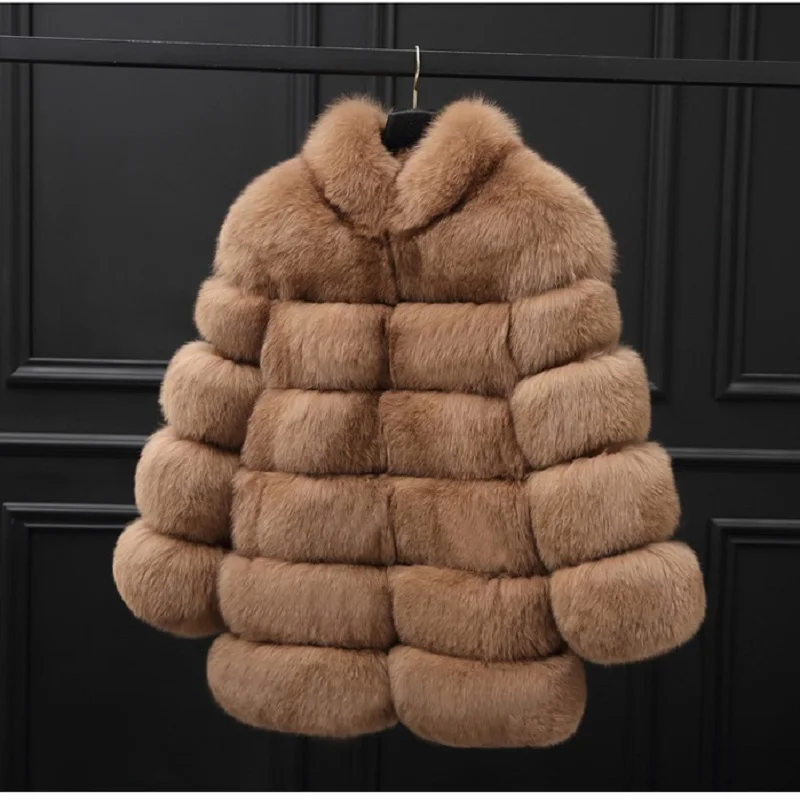 Womens XXL Size Fashions Fake Fur Jacket Winter Overcoat Womens Tops Shaggy Cardigan Pink White Fur Coat Manteau Femme
