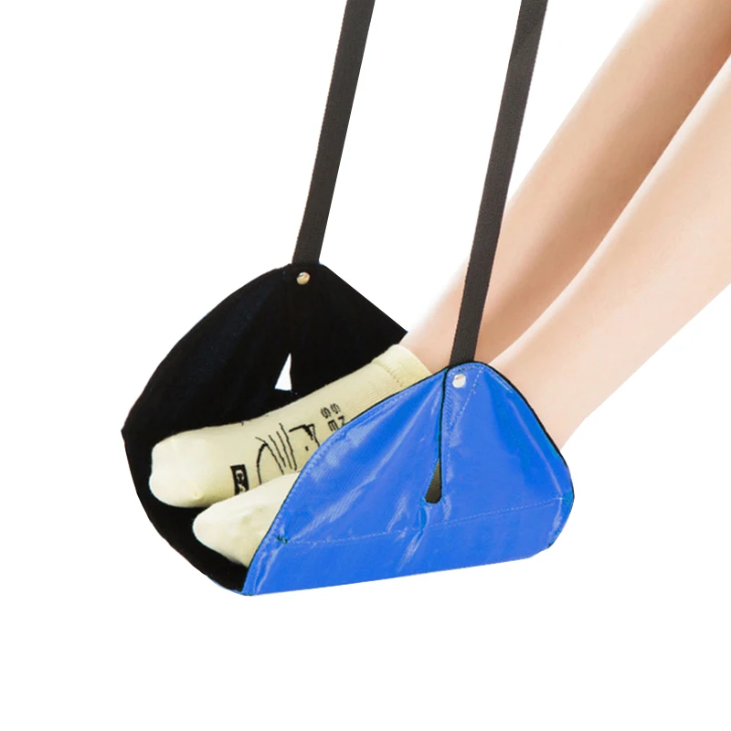 

Hot Flight Travel Essential Aviation Seat Foot Pad Adjustable Train Airplane Foot Rest Feet Hammock Portable Travel Accessories