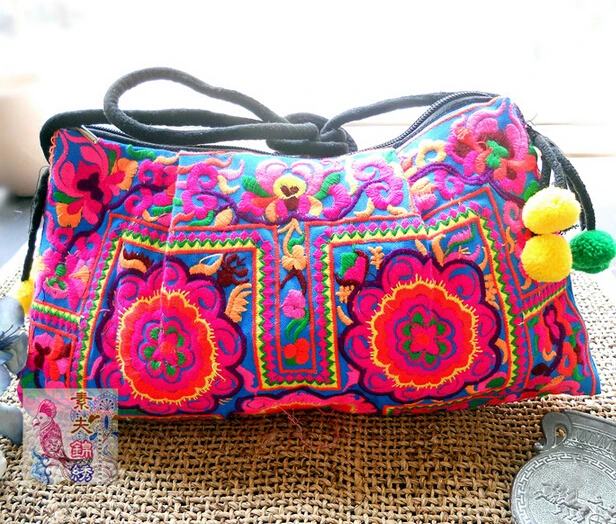 

National Messenger Bags Handmade Fabric Embroidery Embroidered Bags Shoulder Bag Day Clutch Handbag Christmas gift