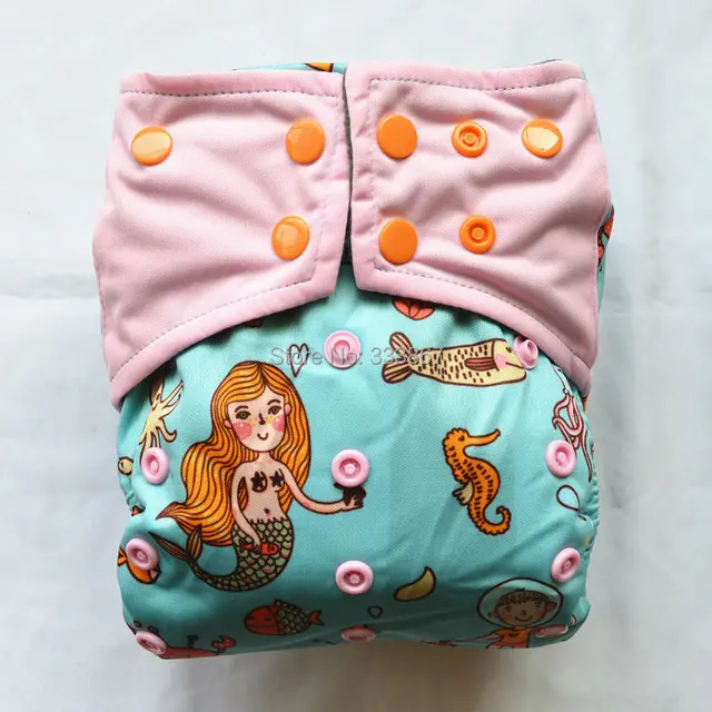 All In One Charcoal Bamboo Baby Cloth Diaper Nappy Washable Reusable