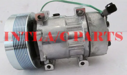 

5010605063 sanden 7H15 8192 6093 7H15 7S15 709 SD709 SD7H15 auto ac compressor for Renault Premium truck 8pk 150mm