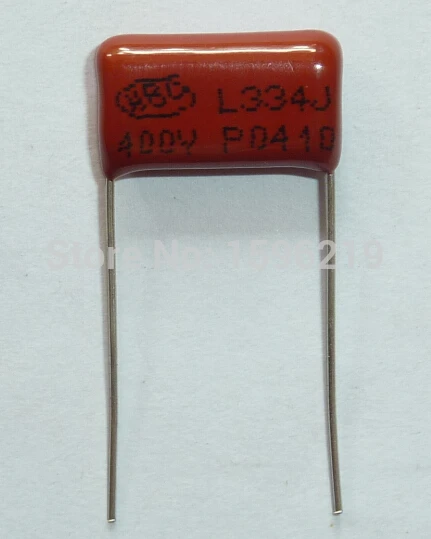 100pcs CBB capacitor 334 400V 334J 0.33uF 330nF P15 CL21 Metallized Polypropylene Film Capacitor | Электронные компоненты и