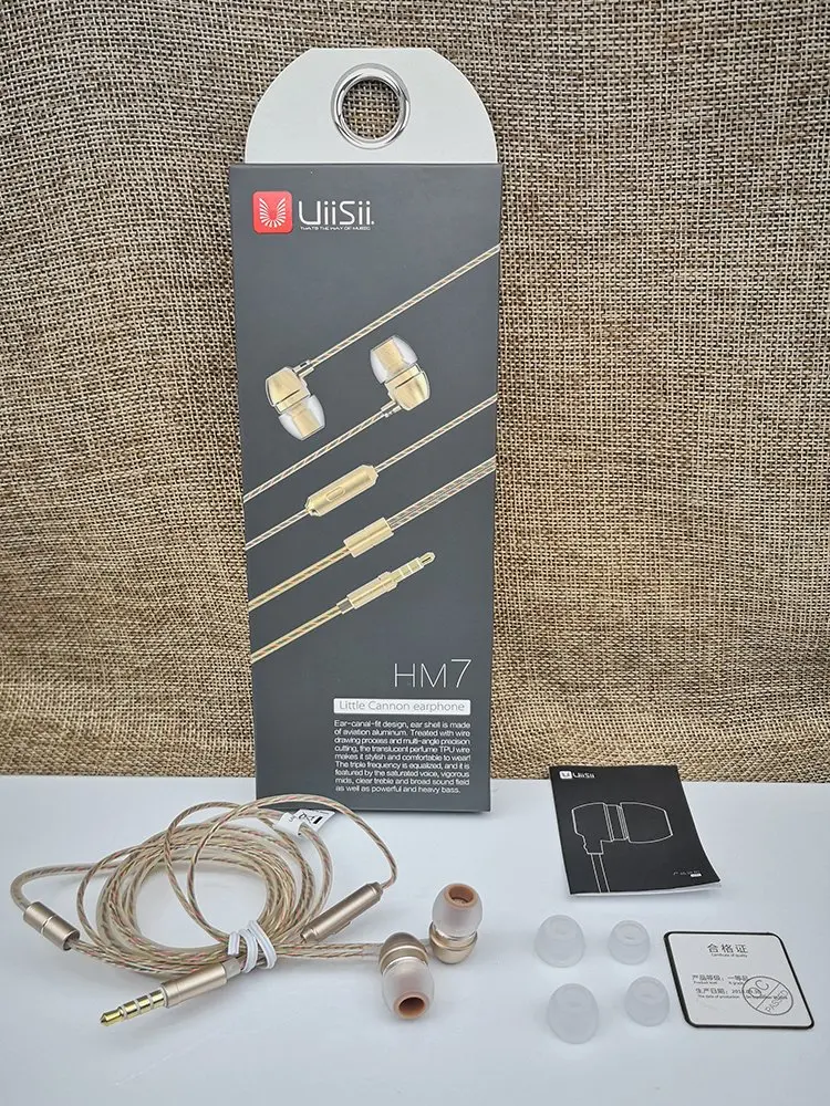 UiiSii HM7 HM9 наушники-вкладыши супер бас стерео наушники с микрофоном Металл 3,5 мм для iPhone/samsung Phone Go pro MP3