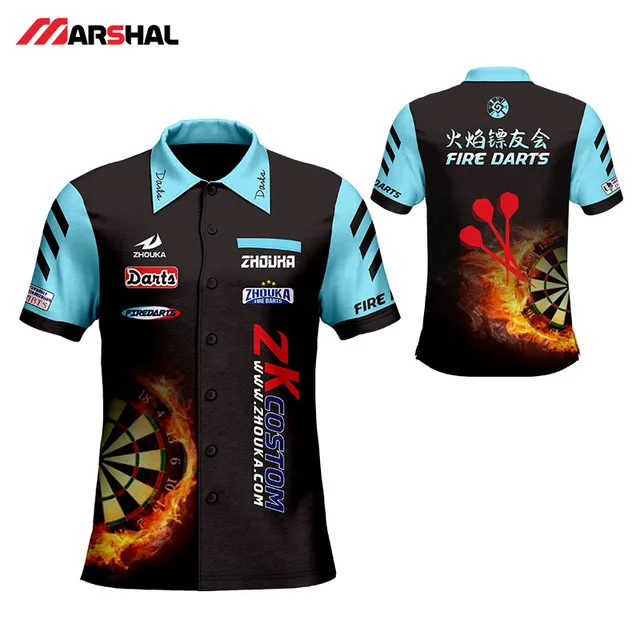 Custom Men's Shooting Shirt with Sublimation Printing Factory Custom