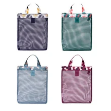 Женская сетчатая пляжная сумка, сумка для плавания, косметичка praia, летняя пляжная переносная сумка для переноски, игрушки, чехол для одежды na plaze