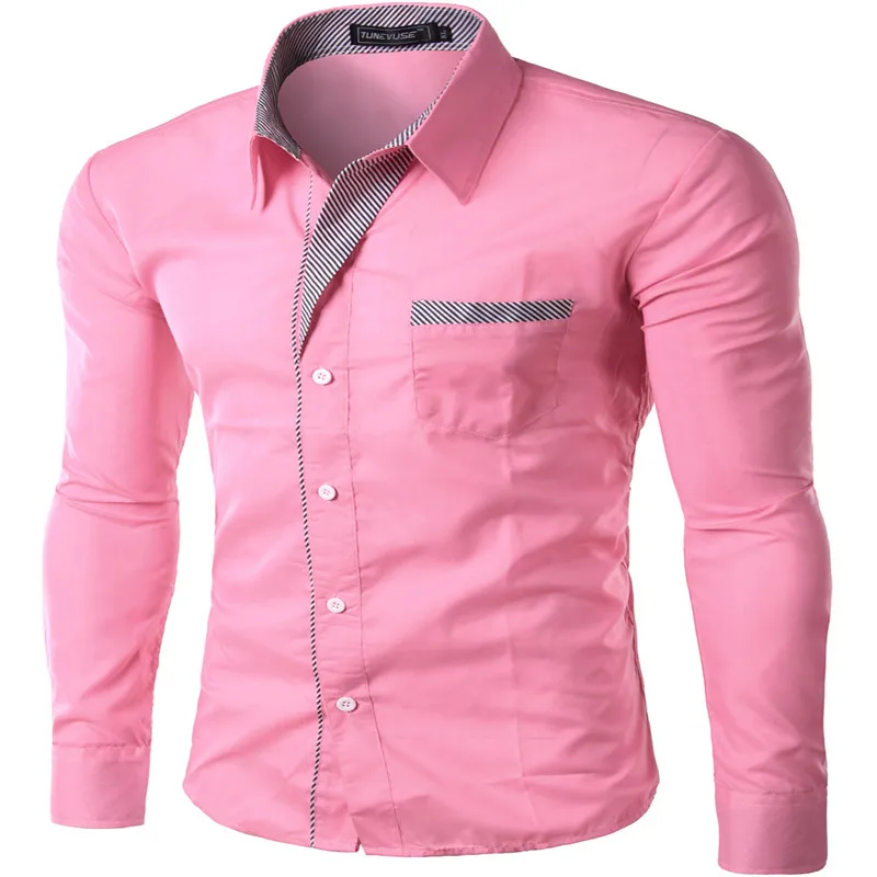 Модный бренд Camisa Masculina рубашка с длинными рукавами для мужчин корейский тонкий дизайн формальная повседневная мужская рубашка Размер M-4XL