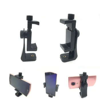 

Universal Tripod Mount Adapter Cell Phone Clipper Holder Vertical 360 Rotation Tripod Stand for iPhone X 7 plus Samsung