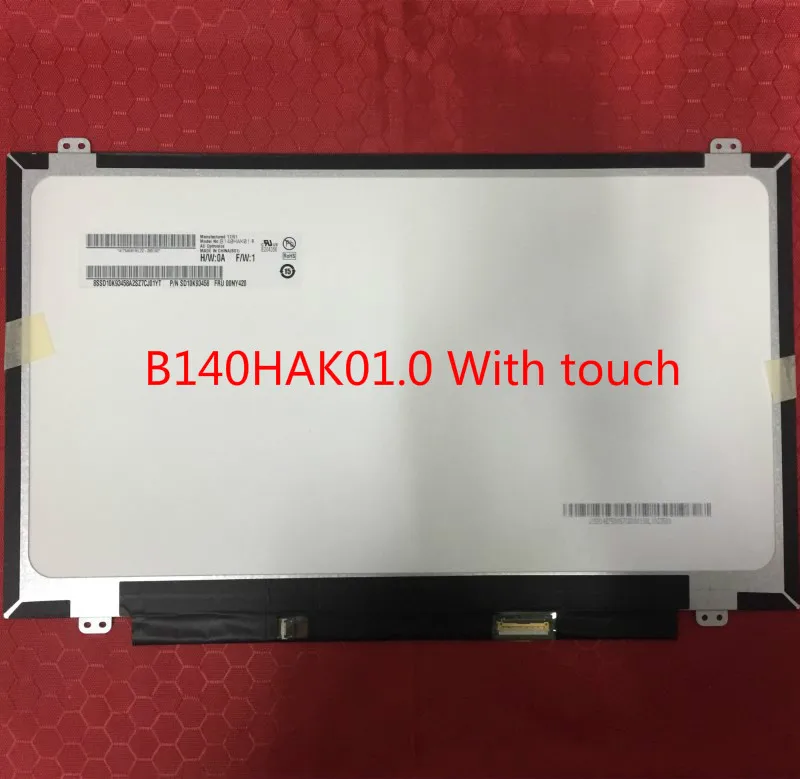 

B140HAK01 B140HAK01.0 touch screen LED LCD Matrix Screen 14" FHD 1080P IPS assembly Display Panel