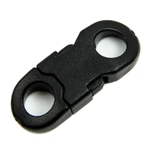 10 шт. пряжки черные для Para шнур браслеты пластиковая застежка боковой выпуск 2,7x1 см