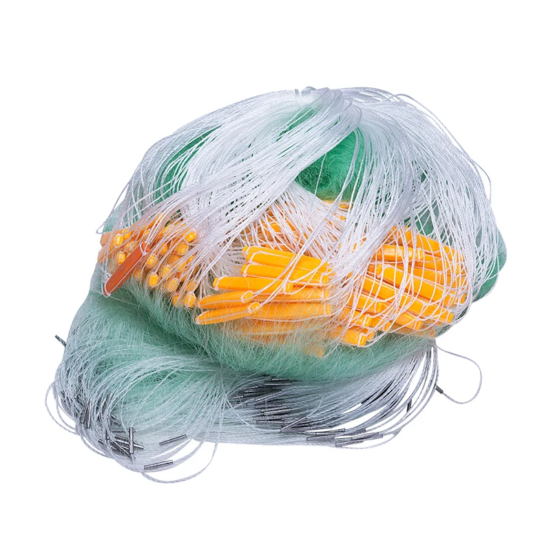 strong nylon net 3layer fishing net depth 1.5m 3.0m gill net length 80m